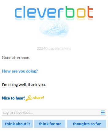 The Cleverbot chatbot
