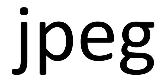 The word JPEG has fuzzy edges.