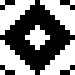 A diamond shape made out of pixels
