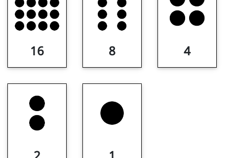 Thumbnail of Binary Cards interactive