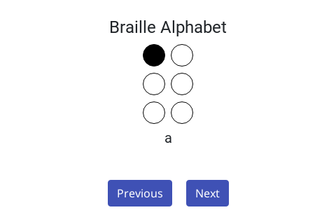 Thumbnail of Braille Alphabet interactive