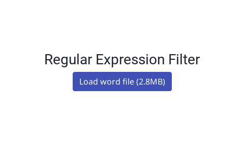 Thumbnail of Regular Expression Filter interactive