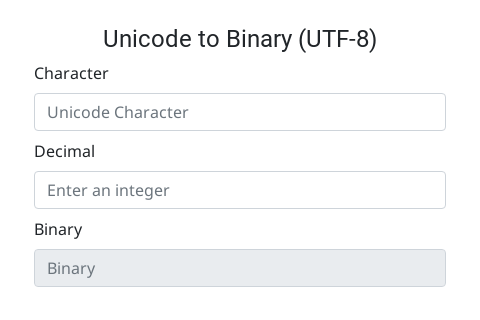 Thumbnail of Unicode Binary interactive